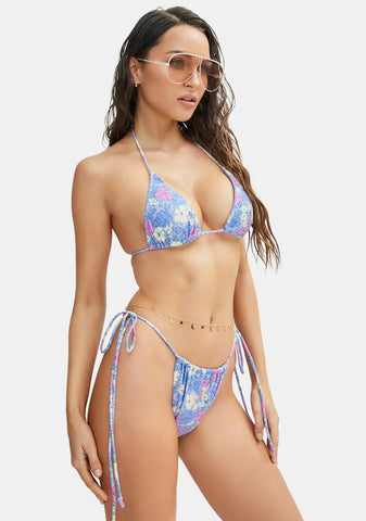 Pastel Floral Pamita Bikini Top