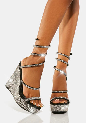 Take Me To The Cosmo Wedge Heels