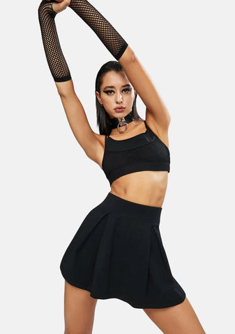 Serve It Up Fishnet Tennis Bra