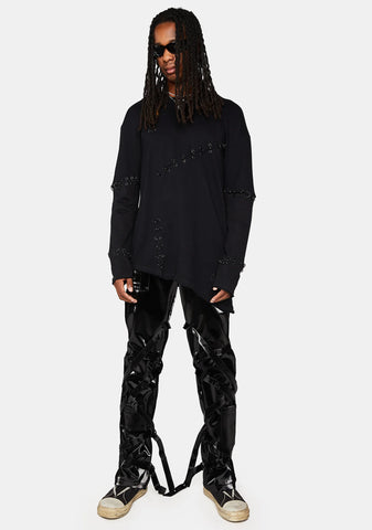 Modulation Liquid Velvet Strappy Pants