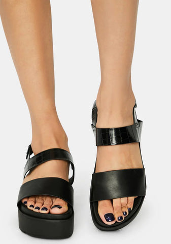 Shadow Lost Without You Platform Sandals