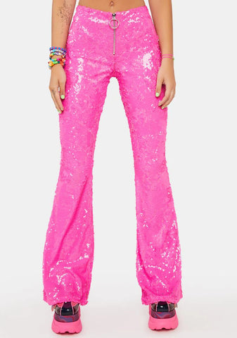 Sweet Infinity Dream Sequin Flares