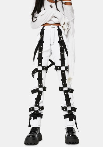 White Harness Pants