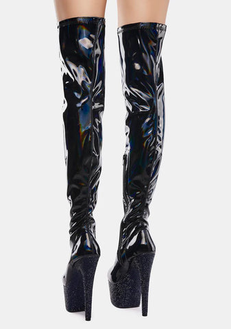 Bejeweled-3000-7 Thigh High Boots