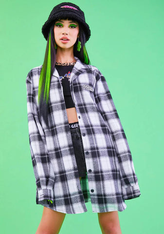 See No Evil Oversized Flannel