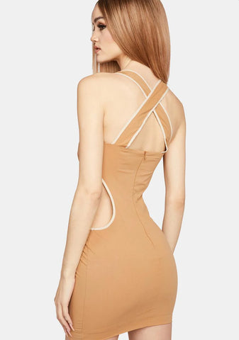 If I Tried Hard Cutout Mini Dress