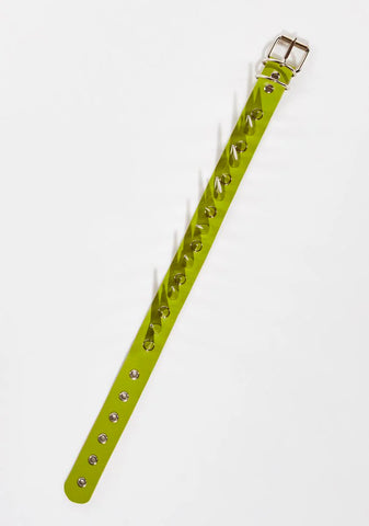 Green Mega Spikey Baby Collar