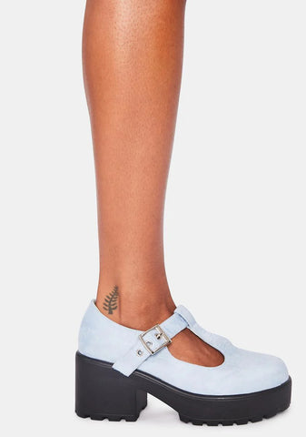 Light Blue Sai Mary Janes