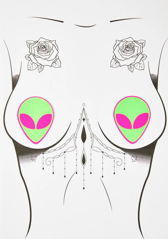 Neon Alien Pasties