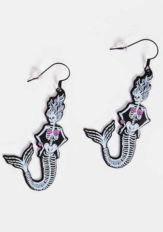 Beautiful Bones Drop Earrings