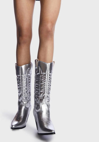 Silver Western Beauty Cowboy Boots