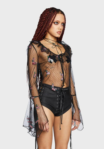 Be Gentle With Me Sheer Blouse