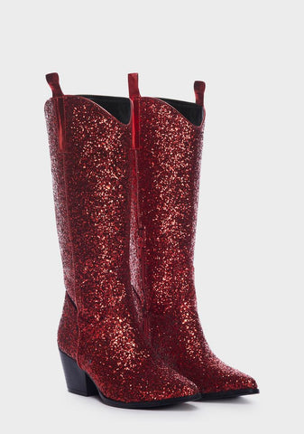 Red Venicee Cowboy Boots