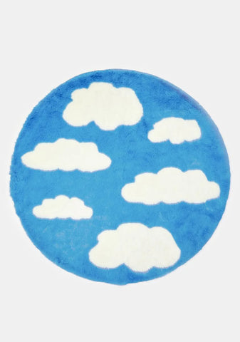 Dreamers Only Cloud Circle Rug