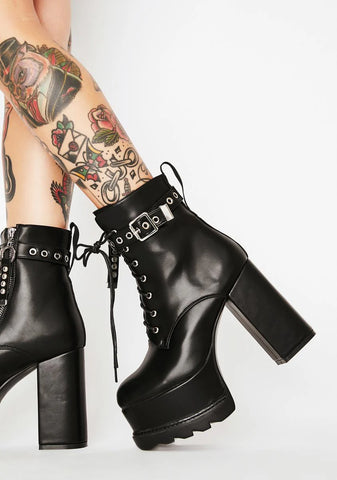 Whatta Night Heeled Booties
