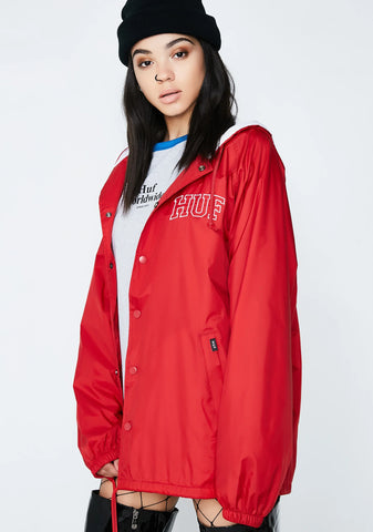 Arch Block Hooded Coach Jacket