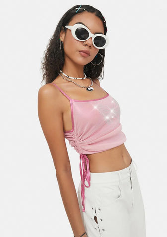 Another Wonder Rhinestone Crop Tank