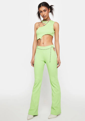 Confusion Chain Flare Pants