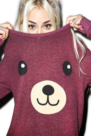 Teddy Girl Baggy Beach Jumper