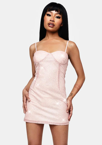 Thirsty Glitter Cami Mini Dress