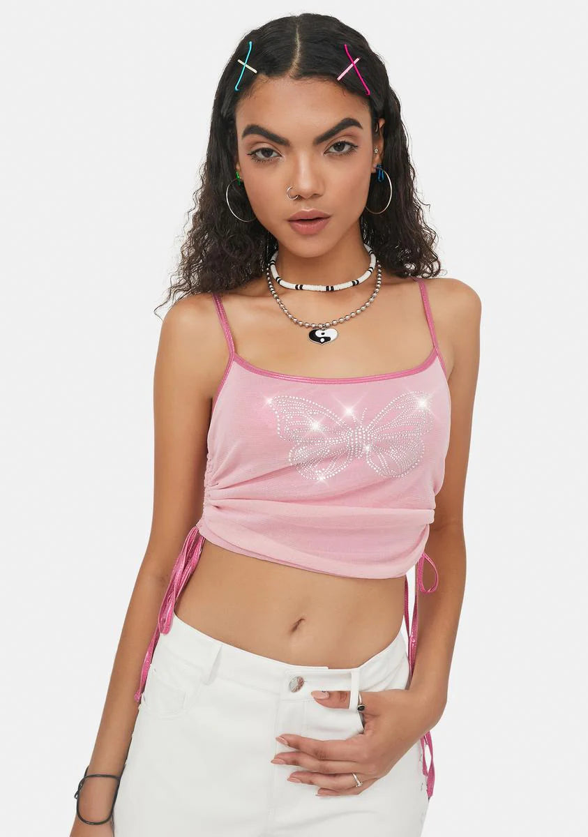 Another Wonder Rhinestone Crop Tank