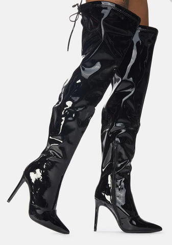 Time For Danger Thigh High Boots