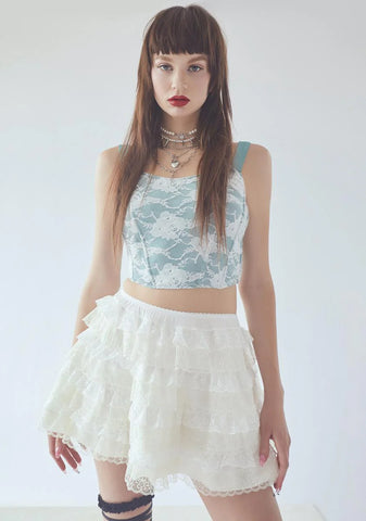 Wish U The Worst Lace & Tulle Skirt