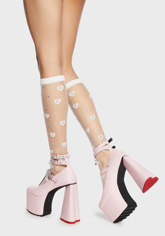 No Excuses Platform Heels