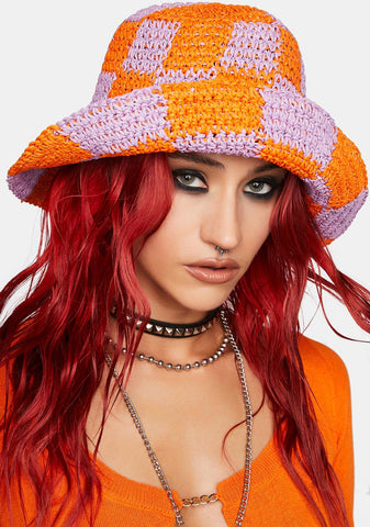 Tangerine Laid Back Bucket Hat