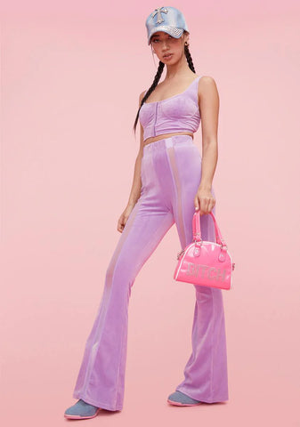 Take My Picture Velour Pants Set