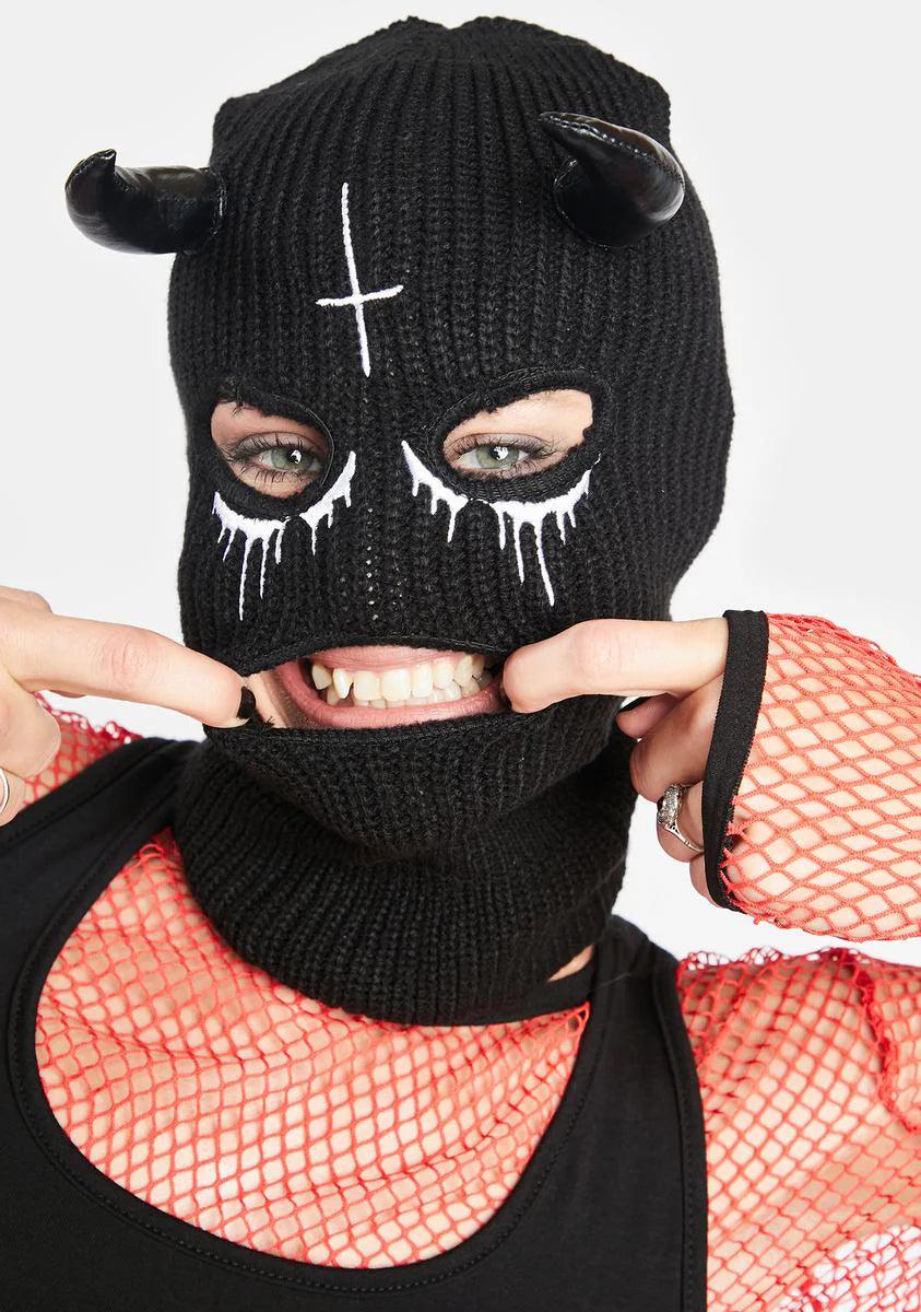 Cross Devil Ski Mask