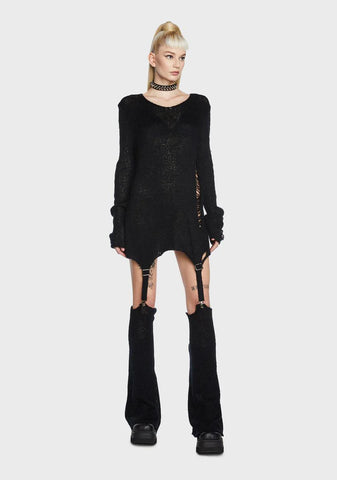 Ruined Life Sweater And Leg Warmers Set