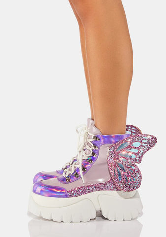Wings Of A Pixie Platform Boots
