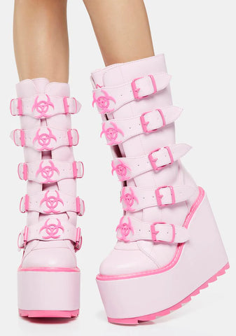 Pink Dune Toxica Boots