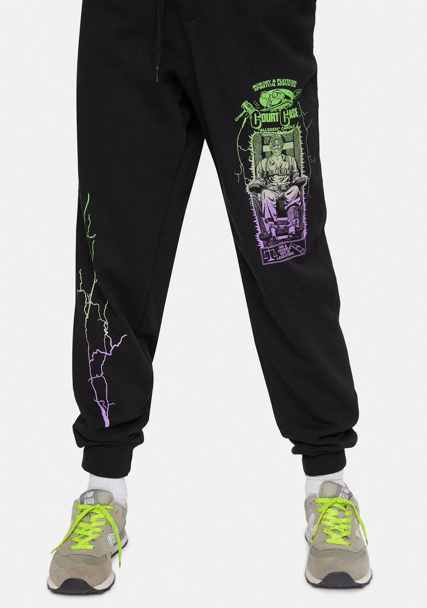 X Playdude Court Case Graphic Sweatpants