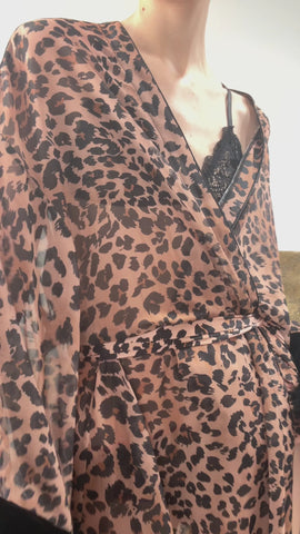 Enticing Opulence Leopard Robe