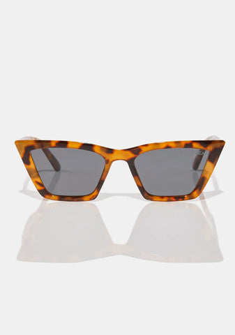 Rosey Tortoise Smoke Cat Eye Sunglasses
