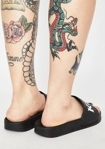 Black 222 Banda Adam 9 Slides