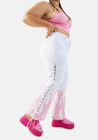 Always Fired Up Twill Flare Pants