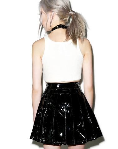 Vinyl Vixen Pleated Skirt