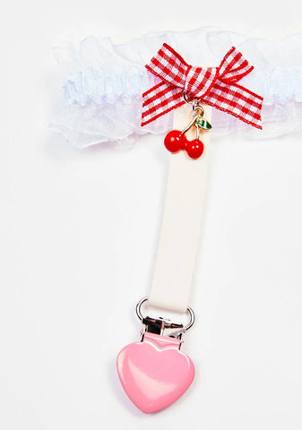Be Cherry Your Sweetie Ruffle Leg Garters