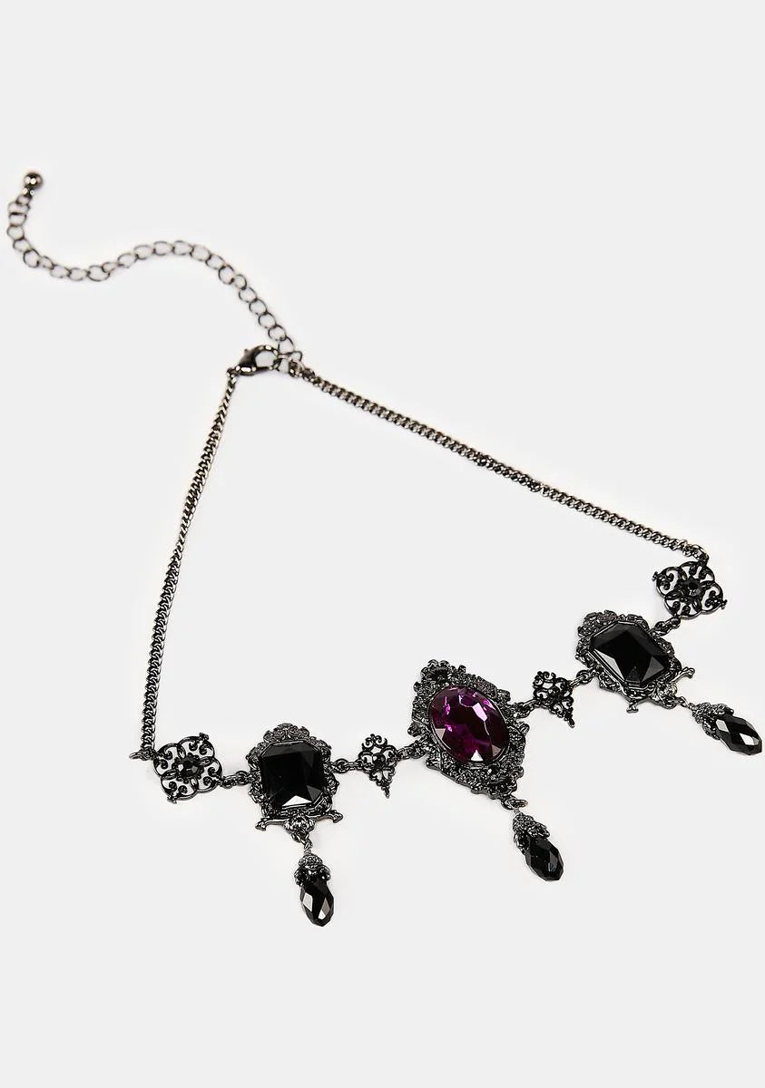 Made To Haunt Gem Necklace