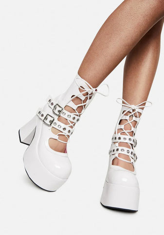 Stay With Me Strapped Buckle Booties