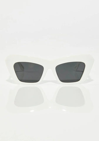 Bella White Sunglasses