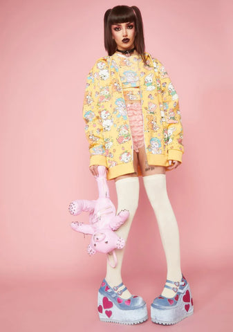 Cute Critters Hoodie - Yellow