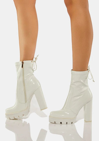 Rainy Platform Ankle Boots