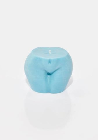 Large Baby Blue Derriere Candle