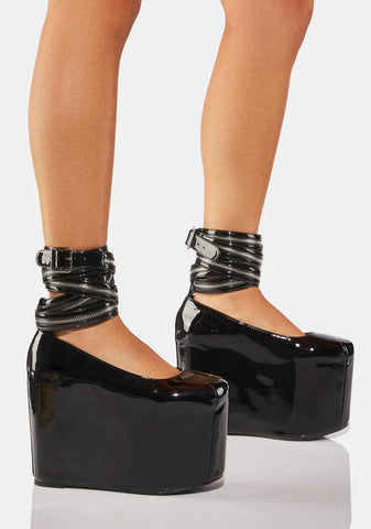 Zip It Platform Mary Janes