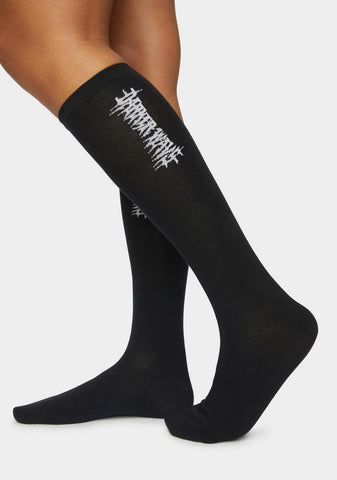 Synth Vertical Logo Crew Socks