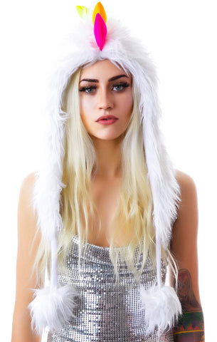 Disco Dino Furry Hood